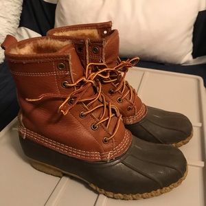 Women’s L.L. Bean Boots 8” w inserts - size 7M